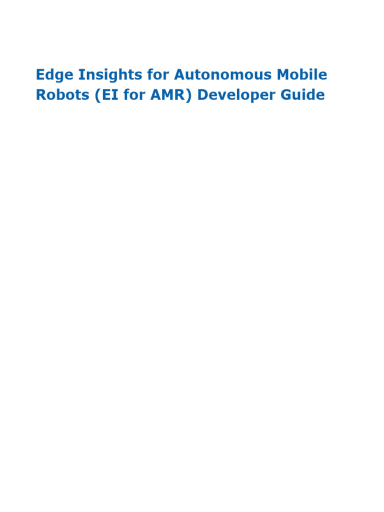 Ei For Amr - Developer Guide - 2022.3.1 767160 768295 | PDF | Computer ...