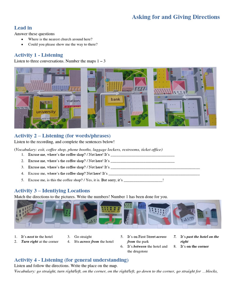 LKPD - Asking For and Giving Directions | PDF | Human Communication ...