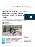 Obrigado, China - Segunda Maior Economia Do Mundo Espalha Sua Deflação e Ajuda A Derrubar Preços No Brasil - Seu Dinheiro