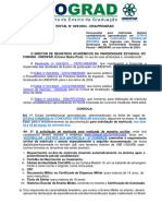 Edital Ndeg 029 2024 Dra Prograd Convocacao para Matriculas Dos Candidatos Aprovados Na Oitava Chamada Do Vestibular 2023 2024