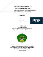 Persepsi Terhadap Ruqyah Di Aceh