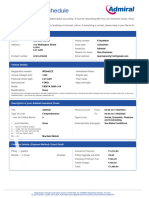 Motor Policy Schedule