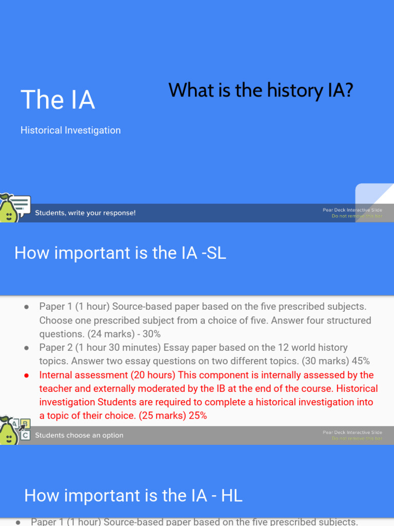 History IA Format and Guidelines | PDF | Science