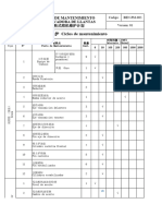 Plan mantenimiento Excavadora llantas