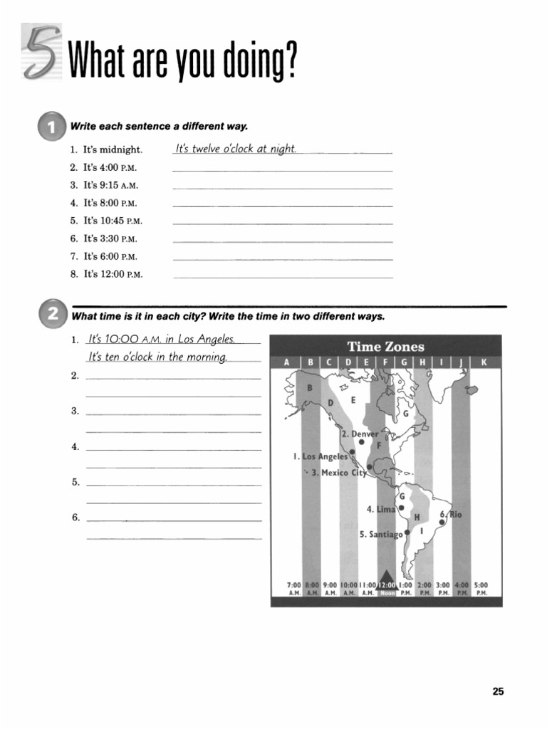 What Are You Doing EXERCISES | PDF