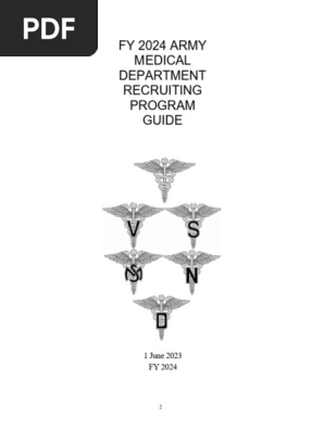FY24 Army Medical Department Recruiting Program Guide