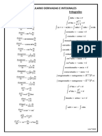 Formulario Derivadas e Integrales