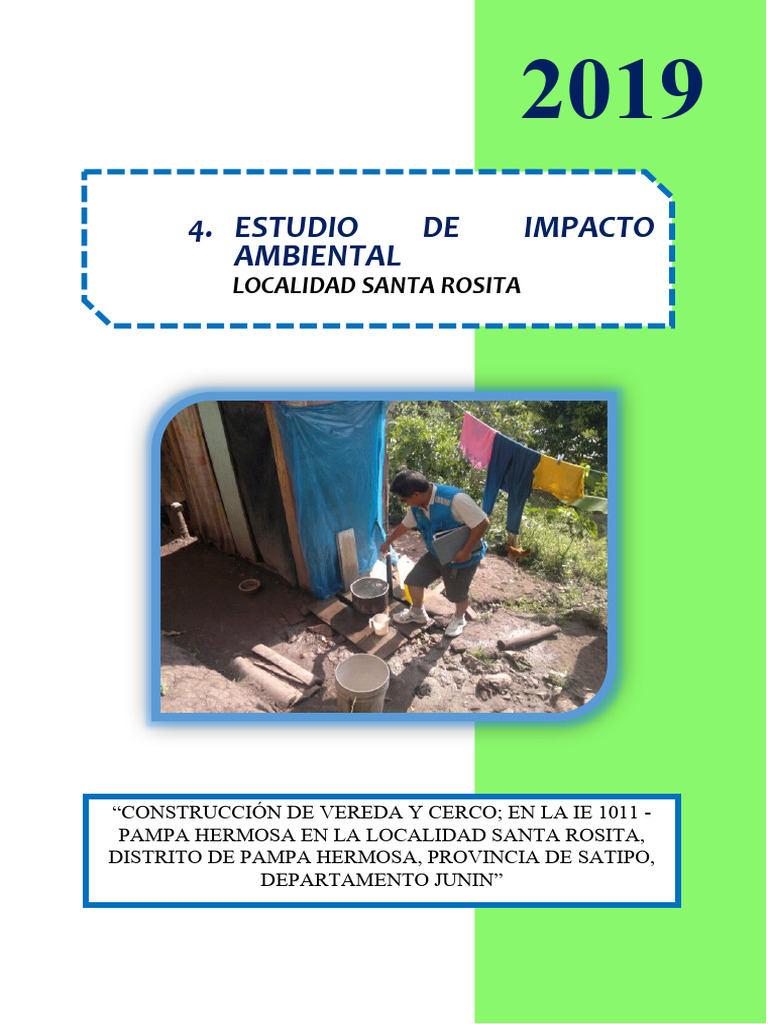 Estudio de Impacto Ambiental en Santa Rosita | PDF | Residuos | Agua