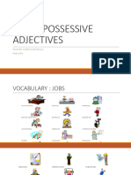 Jobs and Possessive Pronouns