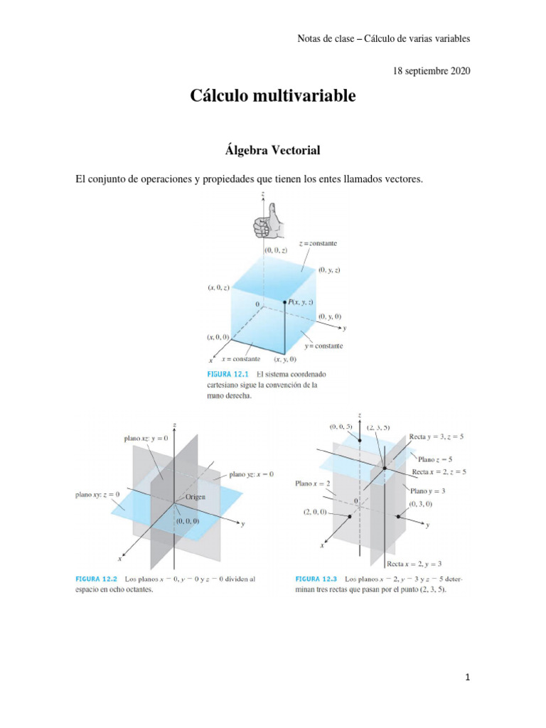Cálculo Multivariable | PDF | Espacio vectorial | Escalar (Matemáticas)