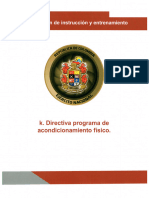D.P 01081 Directiva Programa de Acondicionamiento Fisico