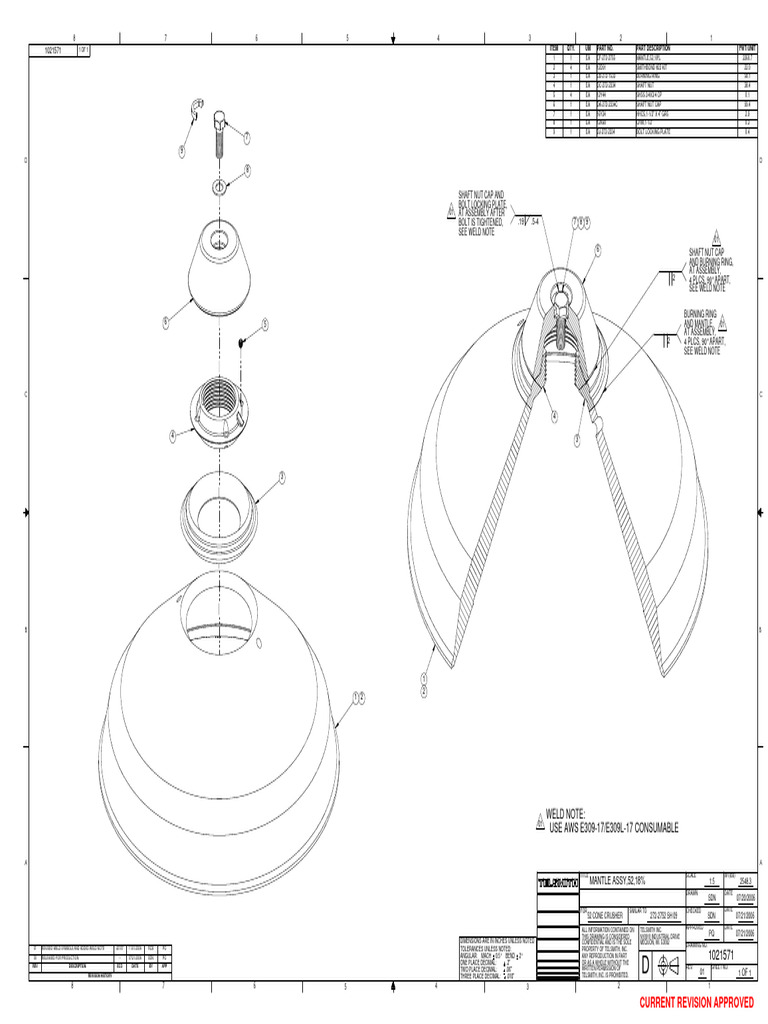 Current revision approved use aws e309 17 e309l 17 consumable weld