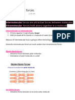 Intermolecular Forces