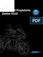 Zontes X310 Manual de Propietario Revisiones 5.000 KM v1.3 - Compressed
