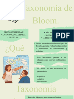 Taxonomía de Bloom D Curricular 801 PSC Clínica