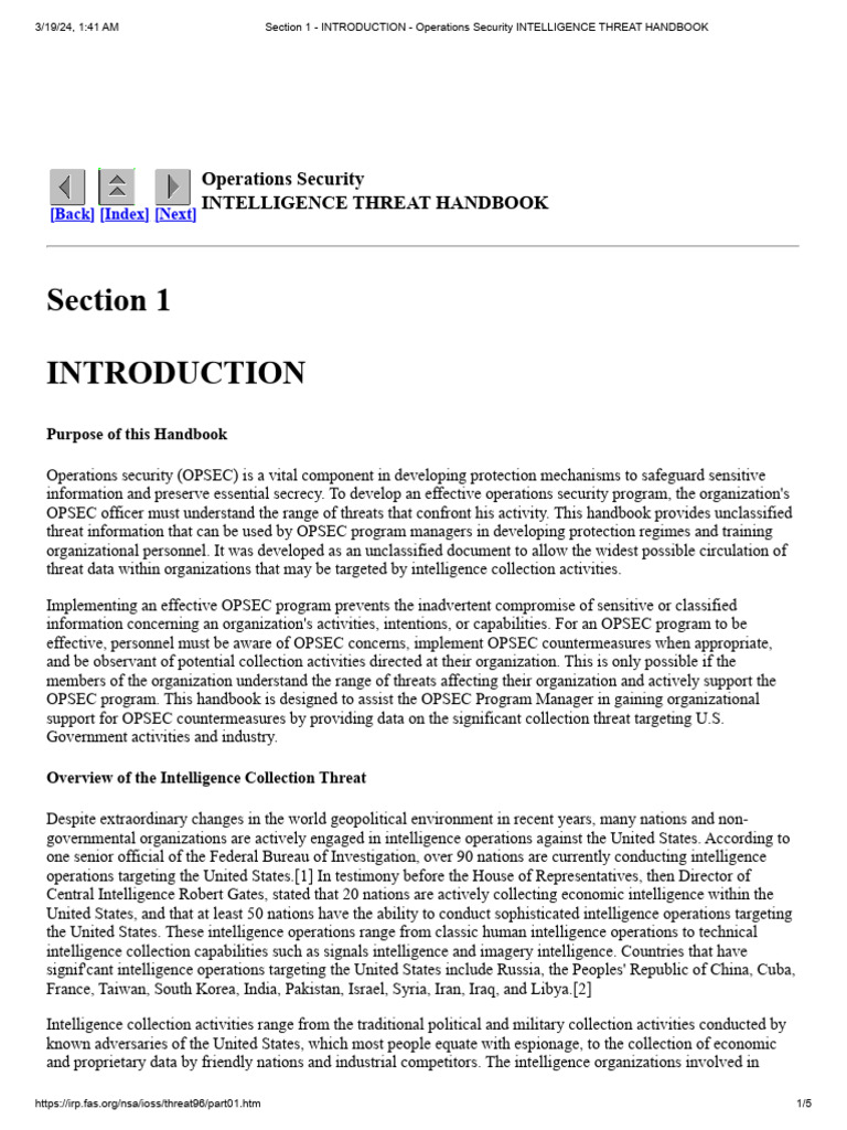 OPSEC: Safeguarding Sensitive Information | PDF | Signals Intelligence ...