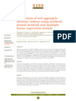 Estimation of Soil Aggregate Stability Indices Using Artificial Neural Network and Multiple Linear Regression Models