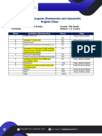 Activity Chronogram 10th Grade Itee