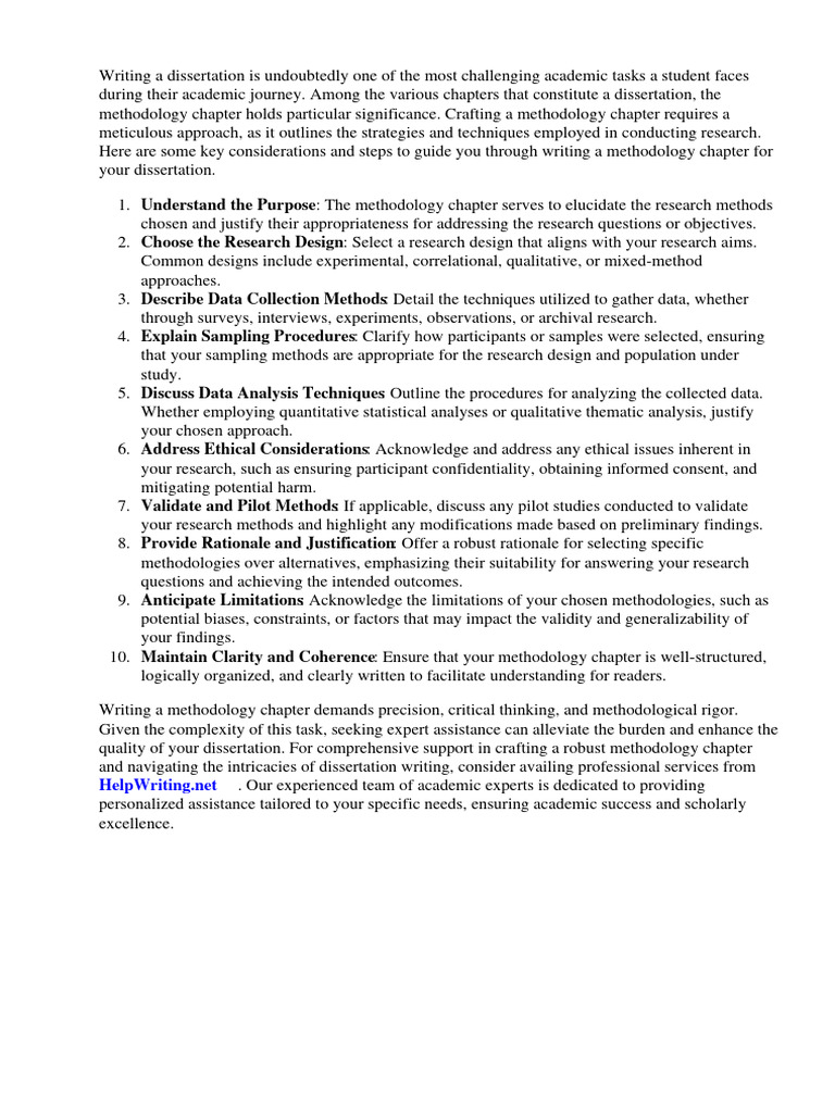 Writing The Methodology Chapter Of Dissertation Outline Pdf – XEVZE