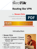 VRF Rou(ng like VPN. By Novan Chris CITRAWEB NUSA INFOMEDIA