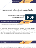 Slide Aula Atendimento Educacional Especializado Aee
