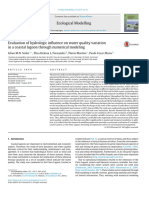 Evaluation of Hydrologic Influence On Water Quality Variation in A Coas