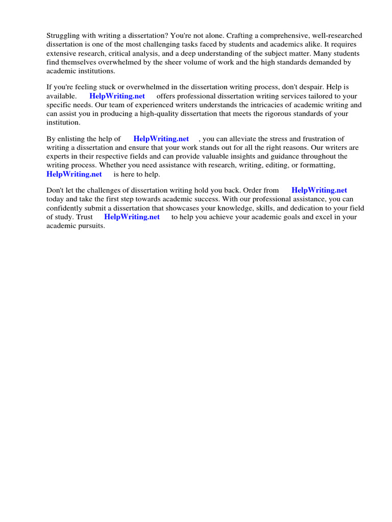 Dissertation Writing Help Services | PDF | Thesis | Essays