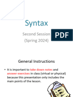 2 Syntax
