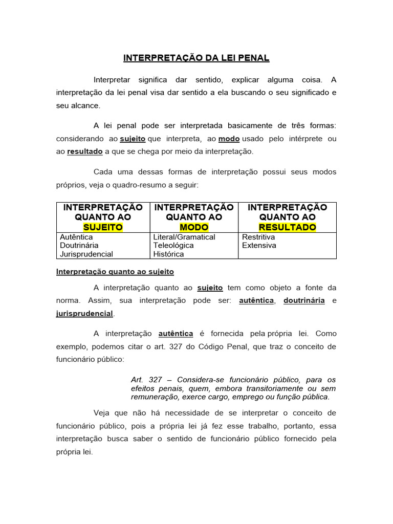 interpreta-o-da-lei-penal-pdf-crimes-crime-e-viol-ncia