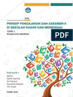 Prinsip Pengajaran Dan Asesmen II Di Sekolah Dasar Dan Menengah - Topik 1 - Ruang Kolabo