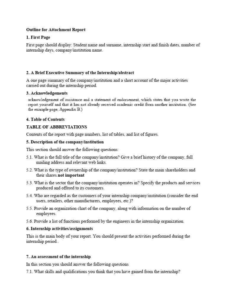 Report Procedure | PDF | Internship | Job Hunting