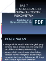 Teori Perkembangan Kerjaya: Topik 7 - Proses Mengenal Diri Menggunakan Teknik Psikometrik