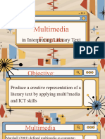 Multimedia Formats: in Interpreting Literary Text
