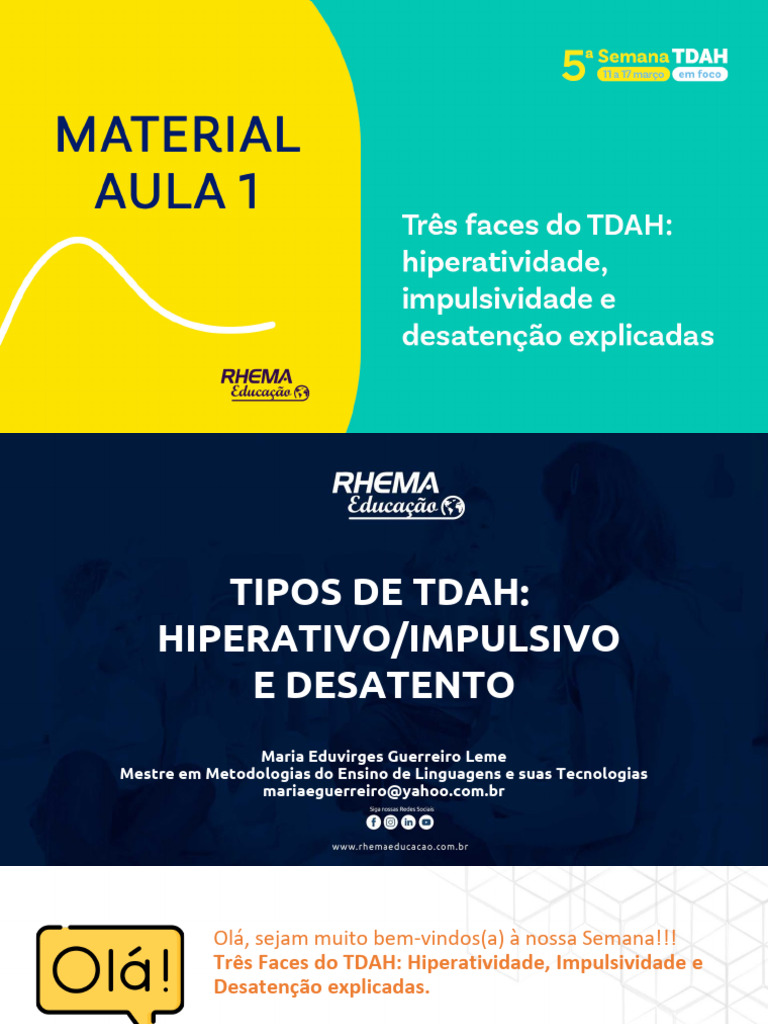 AULA-1-MATERIAL-DE-APOIO-5-SEMANA-TDAH-EM-FOCO-RHEMA-EDUCACAO-1 | PDF ...