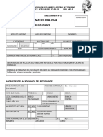 Ficha de Matricula 2024