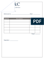 Example of Sales Invoice