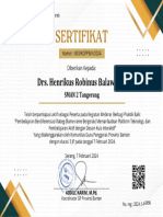 Sertifikat 3 - Drs. Henrikus Robinus Balaweling