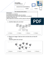 Evaluación Matemática Diagnóstico