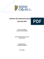 Informe de Evaluación Psicológica