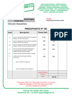 Presupuesto Ciudad Roca