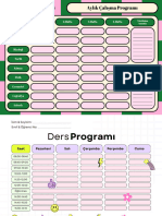 Aylık Çalışma Programı: Tar H