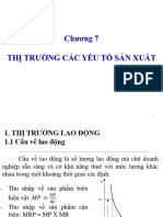 Chương 7. Thị trường các yếu tố sản xuất