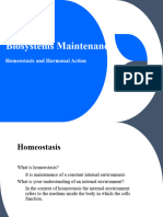 Homeostasis and Hormonal Action