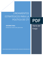 Lineamientos Estrategicos para La Politica de Cti - Tierra Del Fuego
