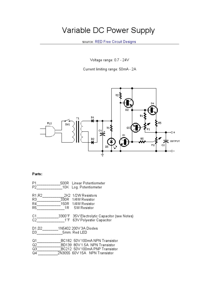 Variable DC Power Supply | PDF