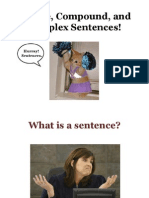 Simple, Compound, and Complex Sentences