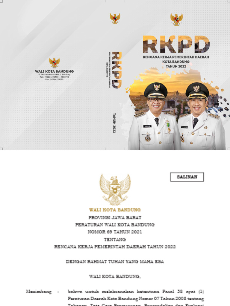 RKPD Kota Bandung 2022 | PDF