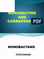 Monobactams & Carbapenems
