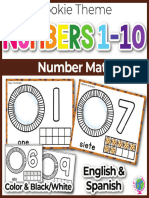 Cookie Play Dough Mats For Numbers 1 10