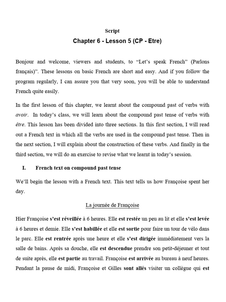 W6-L5 - Script - Chapter 6 - Lesson 5 (CP - Etre) 200302060603035252 ...
